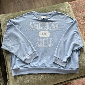 American Eagle Outfitters Blue Crewneck